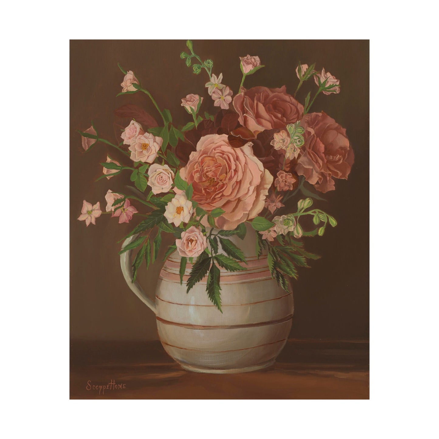 Country Rose Bouquet - Fine Art Print